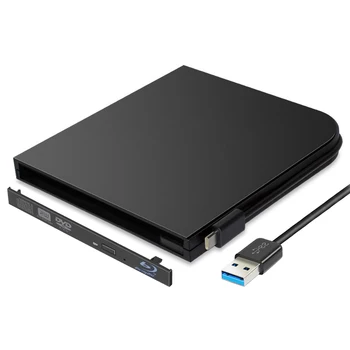 Taşınabilir Blu-ray Oynatıcı Kasa Tipi C USB3.1+USB 3.0 SATA 9.0/9.5 mm Harici Optik Disk Sürücüsü Kasa Kutusu PC Laptop Notebook için