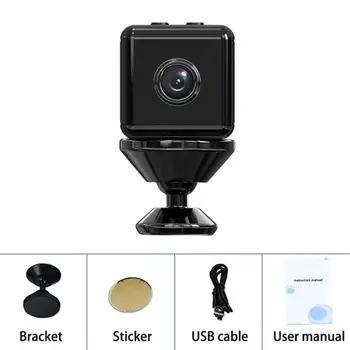 Taşınabilir Güvenlik Kamera Mini Kamera Gözetim Kamera 1080P HD Ev Kamerası 2.4 GHz Wi-Fi Monitör Hareket Algılama Gece Görüş