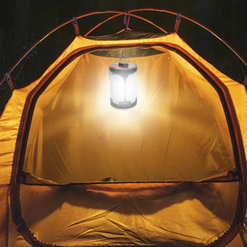 Taşınabilir kamp ışıkları USB şarj edilebilir led lamba ışık kamp feneri acil ampul Katlanır güneş çadır lambası çalışma tamir aydınlatma