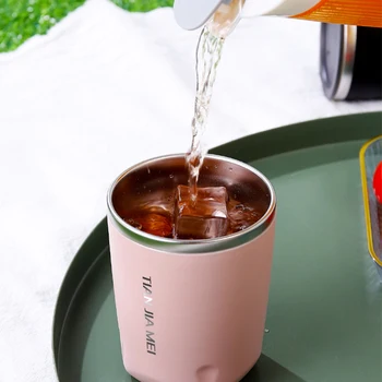 Termal Kupa Bira Bardak 300 ml Paslanmaz Çelik Termos Çay Kahve Su Şişesi Vakum Yalıtımlı Sızdırmaz Kapaklı Drinkware