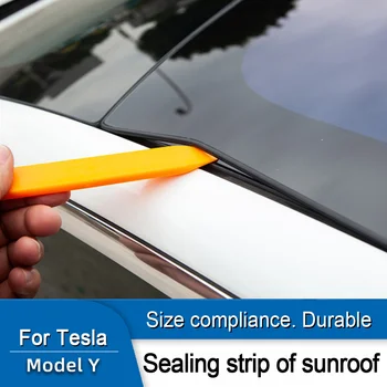 Tesla Modeli 3 Y Sunroof Cam Conta Halkası Şerit Cam Çatı Cam Gürültü Azaltma Gürültü Azaltma Conta Takımı Otomobil Parçaları