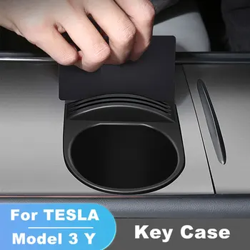 Tesla Modeli 3 Çok Fonksiyonlu Su Bardağı Tutucu Merkezi Aksesuarları Su Geçirmez Araba Bardak Tesla Modeli Y Araba Model3