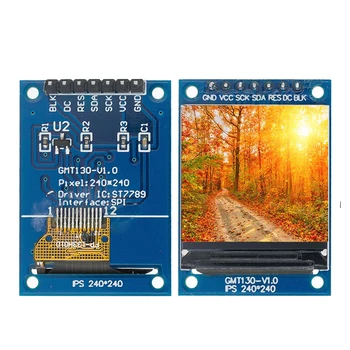 TFT Ekran 0.96/1.3/1.44/1.77/1.8 inç IPS 7P SPI HD 65K Tam Renkli LCD Modülü ST7735 Sürücü IC 80*160 (OLED) Arduino için