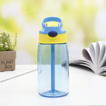 Toptan Çocuk Su Şişeleri Taşınabilir Açık Güvenlik PC Plastik BPA Ücretsiz Öğrenciler Kız Hediye 480ML İçme Bardağı özel logo