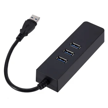 USB 3.0 Ethernet Adaptörü ile 3 Port USB 3.0 HUB USB Rj45 Gigabit Ethernet Lan 10/100/1000 Mbps Ağ Kartı Macbook Laptop için