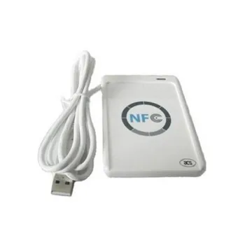USB ACR 122U NFC Temassız Akıllı IC Kart Okuyucu ve Yazıcı Desteği tüm 4 Türleri + 5 adet 13.56 MHz NFC 1 k s50 Kartları + 1 SDK CD