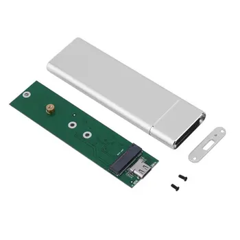 USB3. 1 HDD muhafaza M. 2 USB SSD sabit disk Sürücüsü Kasa Tipi C 3.1 (B + M anahtar) / B anahtar Konektörü 2242/2260/2280 M2 SATA SSD