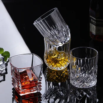 Viski şarap bardağı viski Bardağı puro vaso Bar Bira Su Parti Otel Düğün Gözlük Hediye Drinkware güzel Kare Kristal kupa