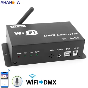 WF310 Wifi Denetleyici 12v DC Wifi Dmx Sinyal Dönüştürücü App Wifi Kontrol DMX Dekoder Led şerit ışık için Wifi Led Denetleyici