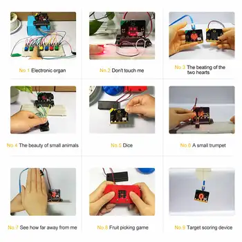 Yahboom Sıcak Satış Microbit Başlangıç Sensörü Kiti Acemi ile Uyumlu V1. 5 / V2 Kurulu Robot Programlama oyuncak seti Çocuklar için