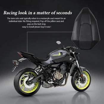 Yamaha FZ07 MT07 FZ - 07 MT için-07 2013 2016 2017 Pillion Arka Solo klozet kapağı Kukuletası Motosiklet ABS klozet kapağı Fairing ABD