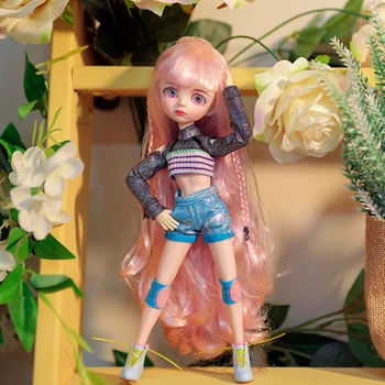 Yeni Ob24 Blythe Doll Bebek Giysileri İle Takım Elbise Buzlu Hareketli 40 Eklemler Kız Bebek Moda Sevimli Anime Bjd Azon Ob24 oyuncak bebekler Kız İçin