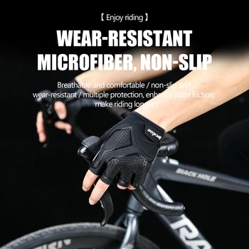 Yeni Yarım Parmak Erkek Ve Kadın bisiklet eldiveni Sıvı Silikon Şok Emici Nefes Spor Bisiklet Spor Eldiven