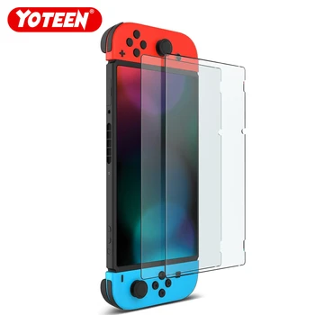 Yoteen 2 adet HD Ekran Koruyucu Nintendo Anahtarı için Premium Temperli Cam 9H Yüksek Darbe Koruması Hassas Fit Anti-Scratch