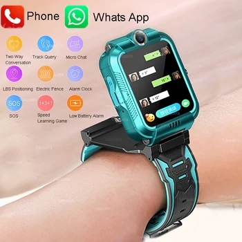 Çocuklar için akıllı saat Su Geçirmez IP67 SOS Anti kayıp Telefon Görüşmesi Bebek 2G SIM Kart Konumu Tracker Smartwatch Çocuk Hediyeler İçin