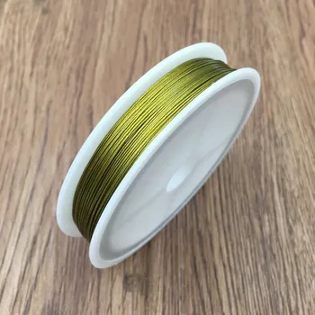 Ücretsiz Kargo 1 Rulo Yüksek Kalite Altın Gümüş Ton Çelik El Yapımı DIY Takı Aksesuarları Tel 0.3 mm~1mm