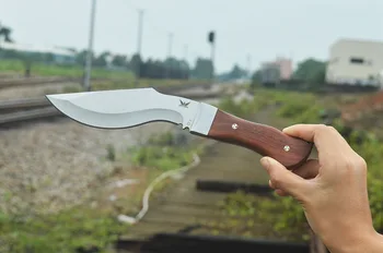 Ücretsiz kargo Açık yüksek sertlik D2 Çelik manuel kendini savunma entegre bıçak high-end koleksiyonu kaliteli taktik bıçak
